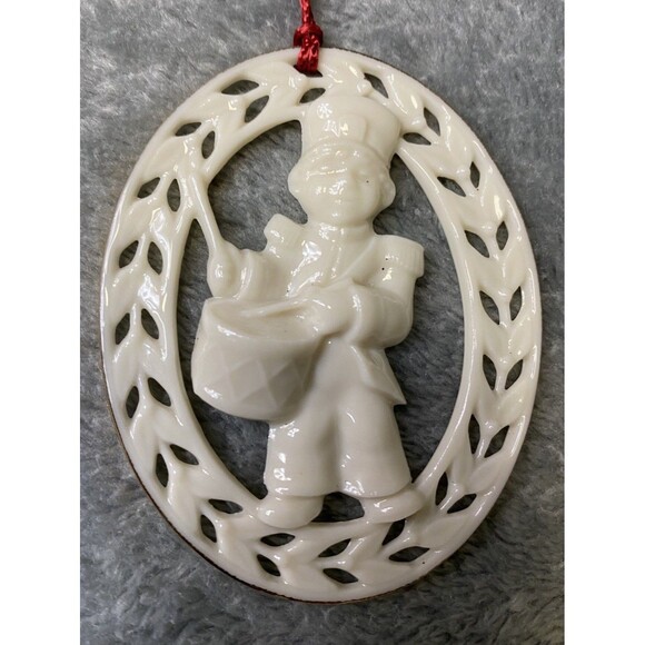 Lenox Drummer Boy Figurine 3" Christmas Ornament Vintage, Gold Trim - Picture 2 of 7